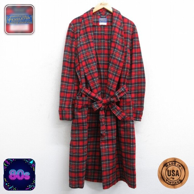 【50%OFF】ペンドルトン 80s ガウン タータンチェック レッド XL | 古着