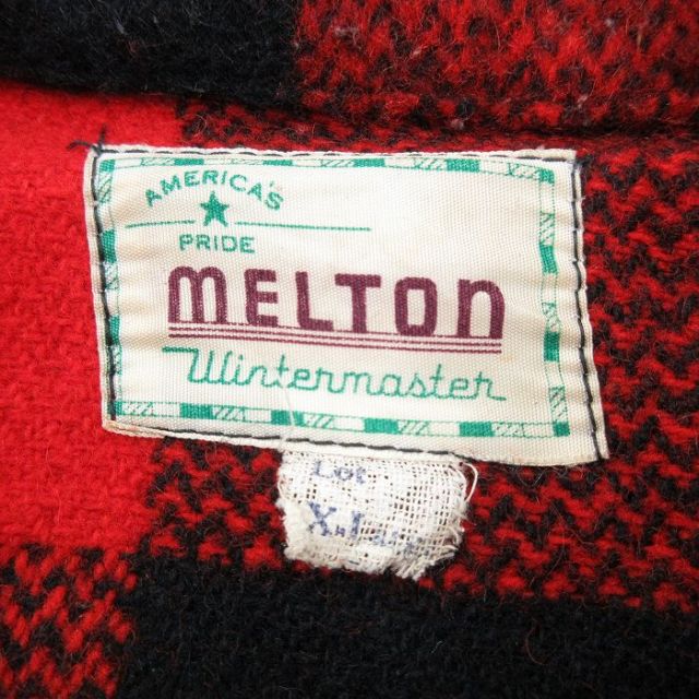 古着通販 XL☆古着 メルトン MELTON 長袖 ビンテージ ウール