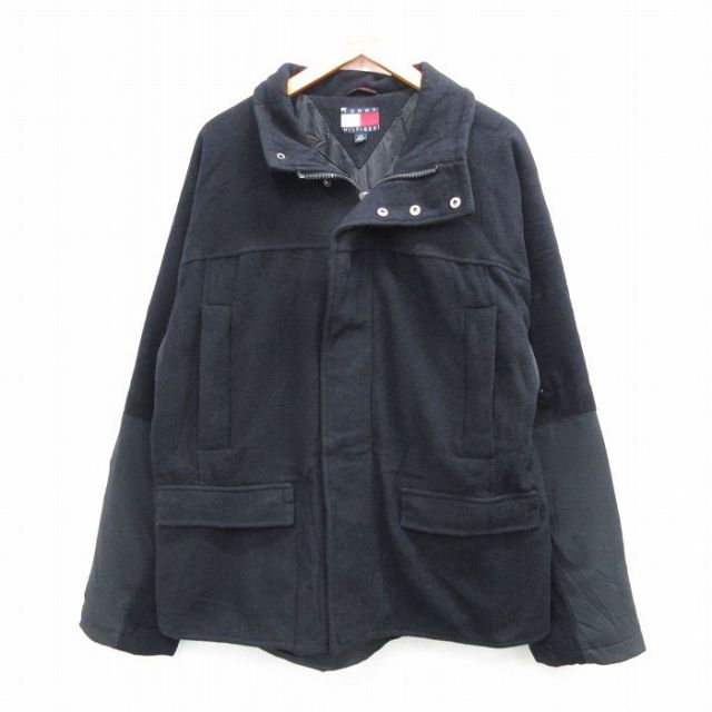 【20%OFF】トミーヒルフィガー 90s ジャケット ブラック XL | 古着