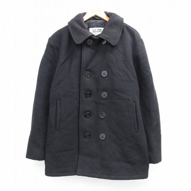 【20%OFF】ショット 90s ピーコート 10ボタン ブラック L | 古着