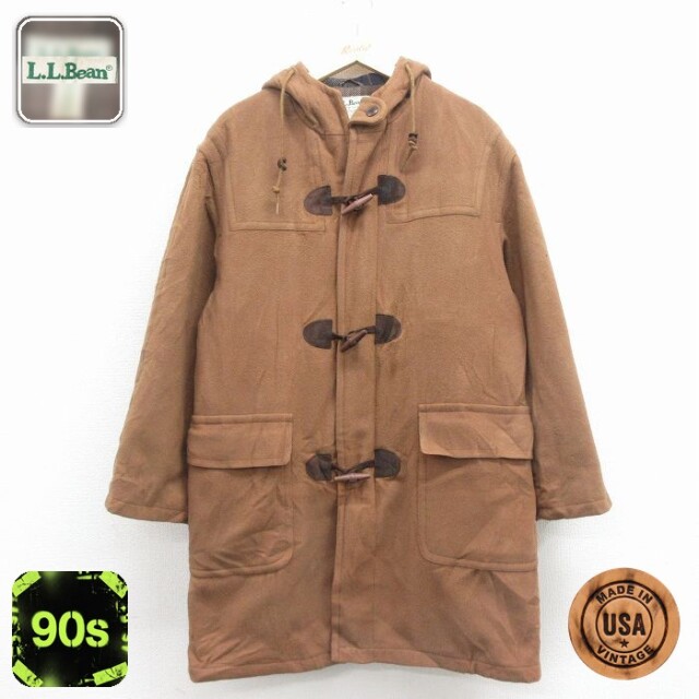 【50%OFF】エルエルビーン 90s ダッフルコート ブラウン L | 古着
