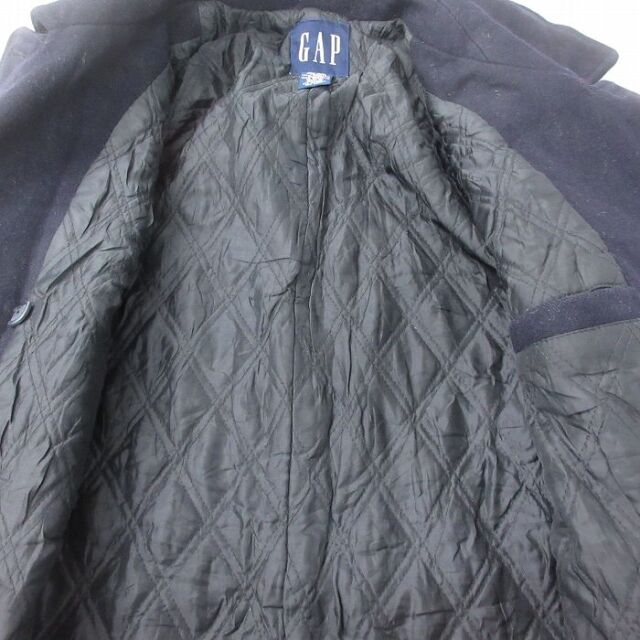 古着通販 L☆古着 ギャップ GAP 長袖 ウール Pコート ピーコート