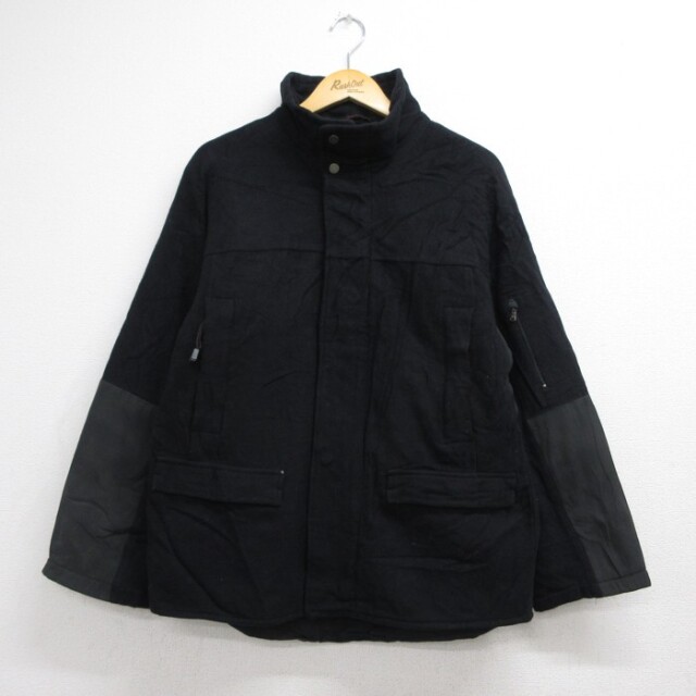 トミーヒルフィガー 90s ジャケット スナップボタン ブラック メンズL相当 | 古着