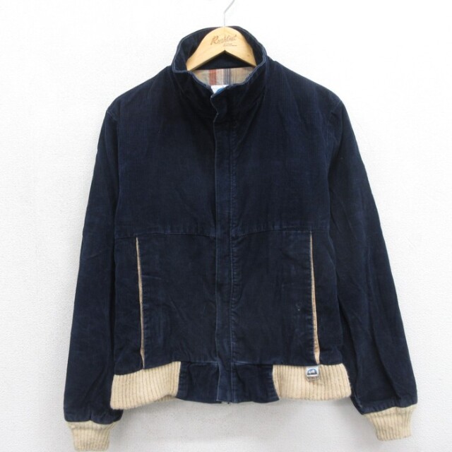 WHITE MOUNTAIN 80s 長袖ジャケット コーデュロイ ネイビー メンズL相当 | 古着