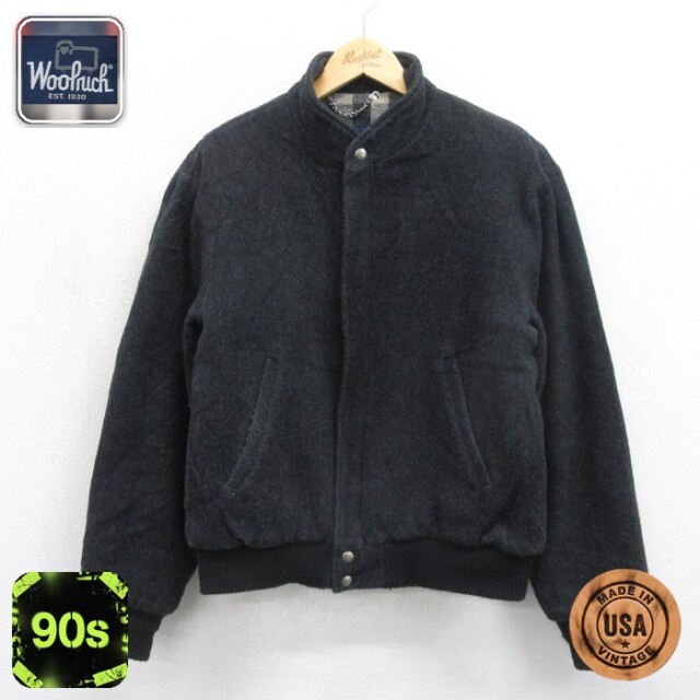 ウールリッチ 90s 長袖ジャケット チェック ブラック メンズXL相当 | 古着