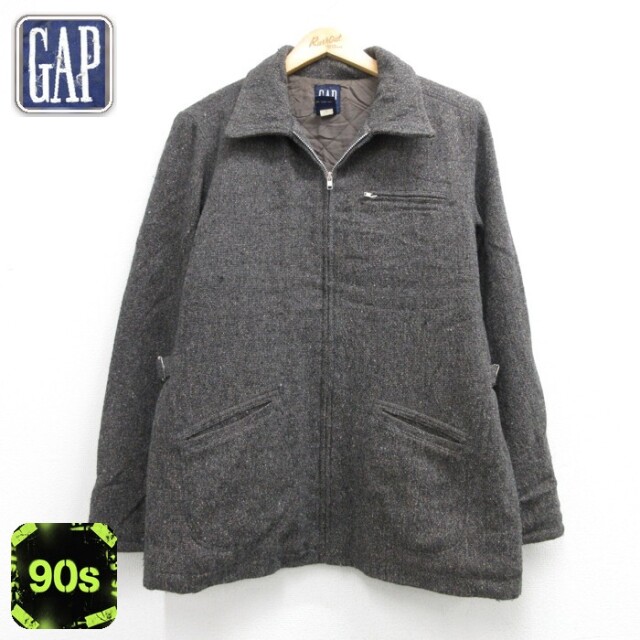 ギャップ 90s 長袖ジャケット 霜降り グレー メンズM相当 | 古着