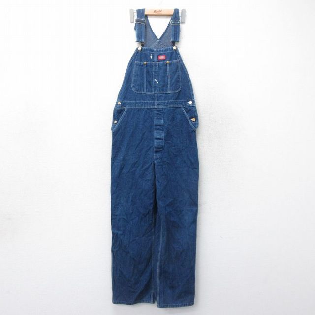 古着通販 W36☆古着 ディッキーズ オーバーオール メンズ 90年代 90s