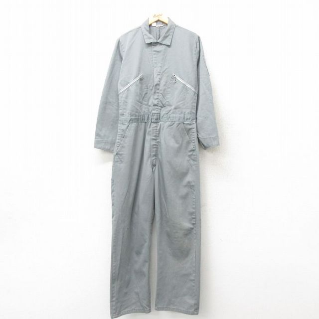 W36★古着 シアーズ 長袖 ビンテージ ツナギ メンズ 60年代 60s グレー 【spe】 25mar05 中古 オールインワン ボトムス