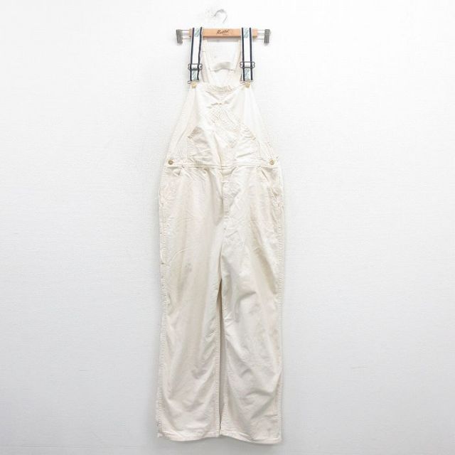 W40★古着 カーターズ オーバーオール メンズ 80年代 80s 大きいサイズ USA製 生成り 25aug22 中古 ボトムス