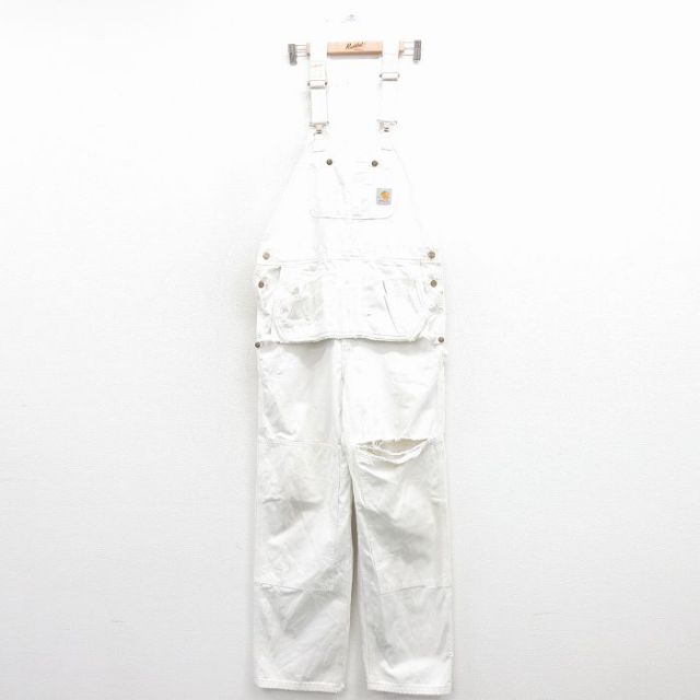 古着通販 W40☆古着 カーハート オーバーオール メンズ ダブルニー