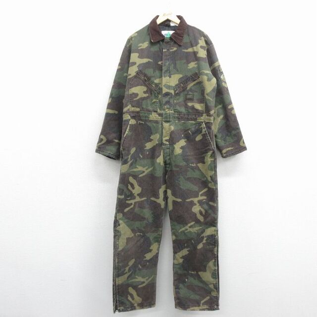 【20%OFF】リバティ 90s 長袖ハンティングツナギ 迷彩 グリーン W41 | 古着