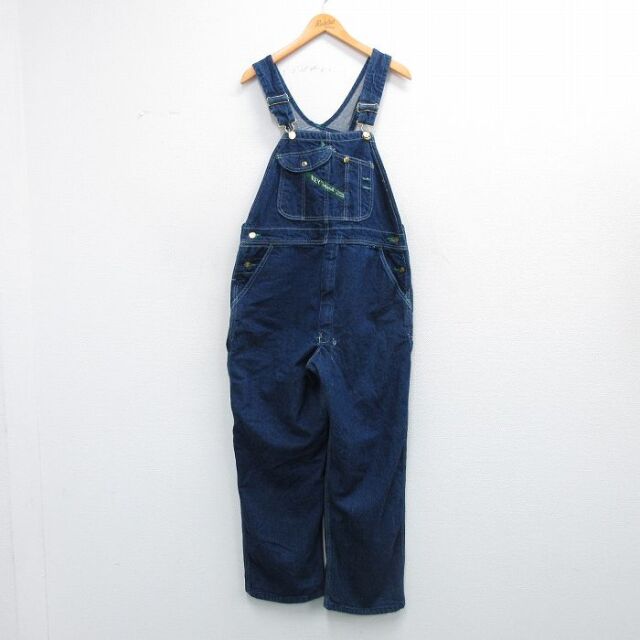 【20%OFF】キー 90s オーバーオール ネイビー W38 | 古着