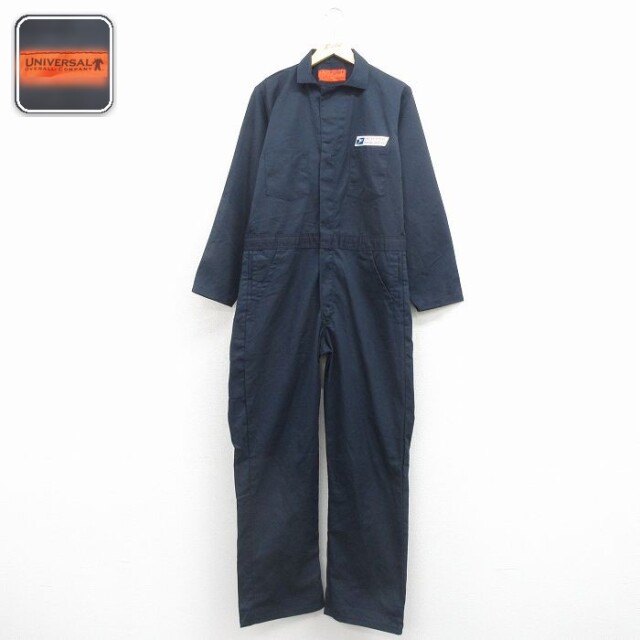 W38 長袖ワークツナギ 郵便局 ネイビー | 古着