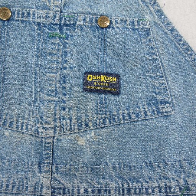 古着通販 W37☆古着 オシュコシュ オーバーオール メンズ 80年代 80s