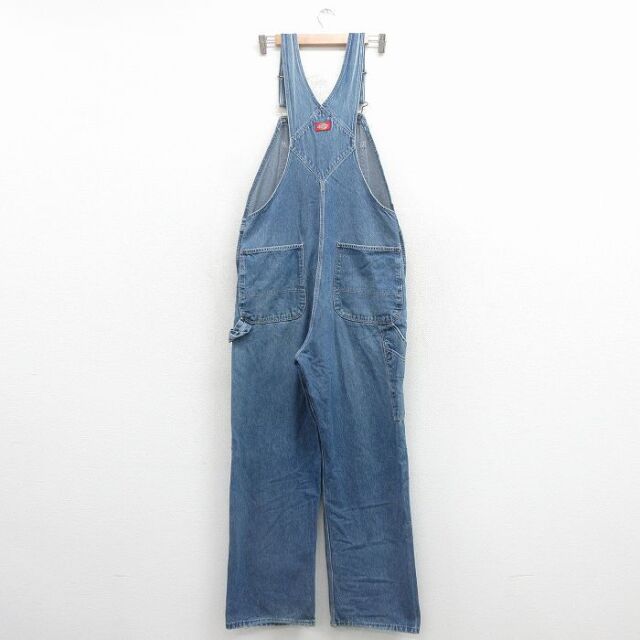 古着通販 W37☆古着 ディッキーズ オーバーオール メンズ 90年代 90s