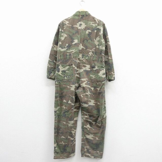 メンズ 【希少】 80s USA製 ウッドランドカモ オールインワン ツナギ