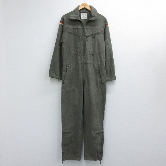 古着通販 W43☆古着 長袖 ワーク ツナギ メンズ 80年代 80s