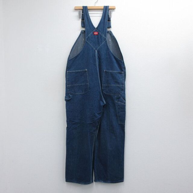 古着通販 W42☆古着 ディッキーズ オーバーオール メンズ 90年代 90s