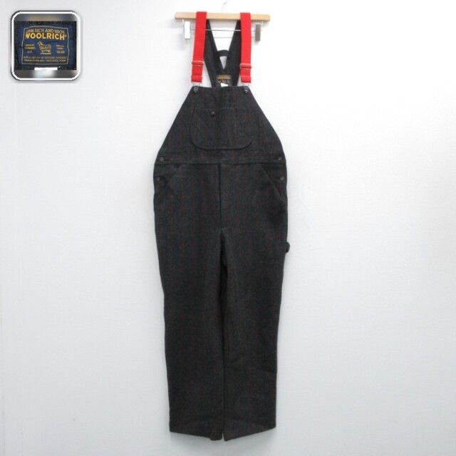 80s Wool rich ウールオーバーオール USA製 古着通販 W62☆古着 Woolrich メンズ オーバーオール ウールリッチ