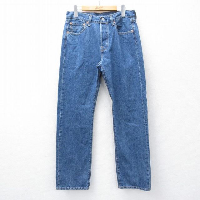 W30★古着 ジーンズ Levis リーバイス 501 メンズ コットン 紺 デニム 26jan15