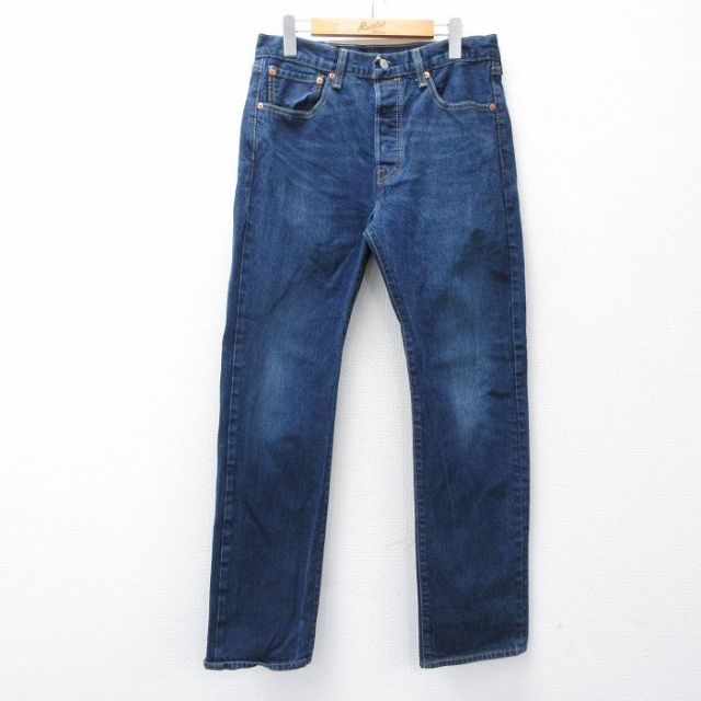W30★古着 ジーンズ Levis リーバイス 501 メンズ 濃紺 デニム 26jan15