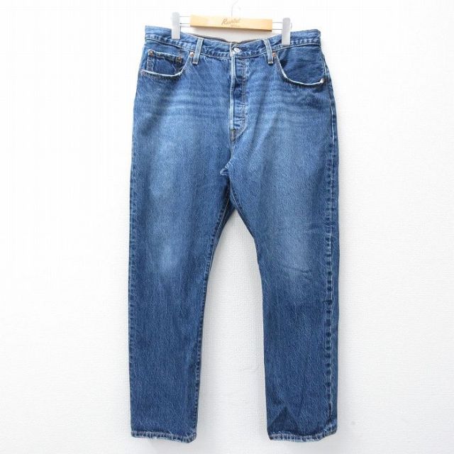 リーバイス501 Levis W34 ブルーデニム 90s 古着 18900 古着通販 W34☆古着 ジーンズ Levis リーバイス 501 メンズ ヒゲ