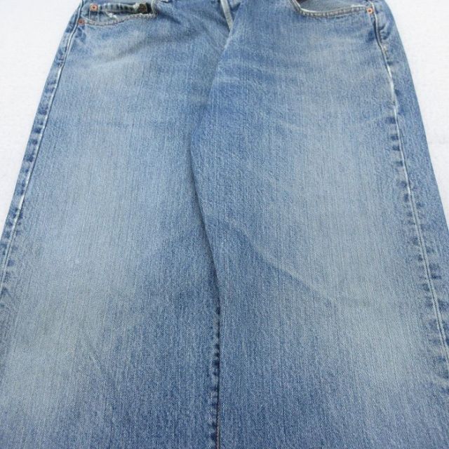 メンズ リーバイス501 Levis W30 ブルーデニム 青 00s ヒゲ 18956