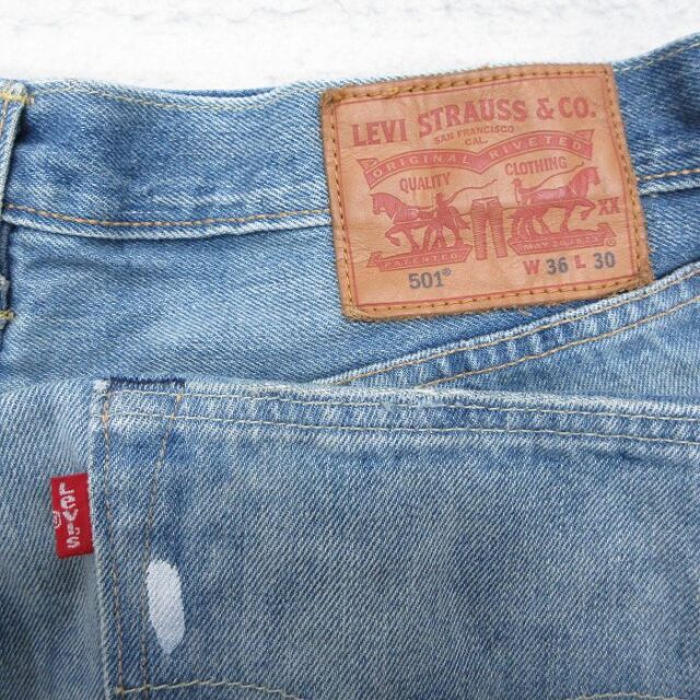 古着通販 W36☆古着 ジーンズ Levis リーバイス 501 メンズ ヒゲ