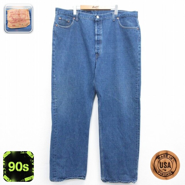 古着通販 W46☆古着 ジーンズ Levis リーバイス 501 メンズ 90年代 90s