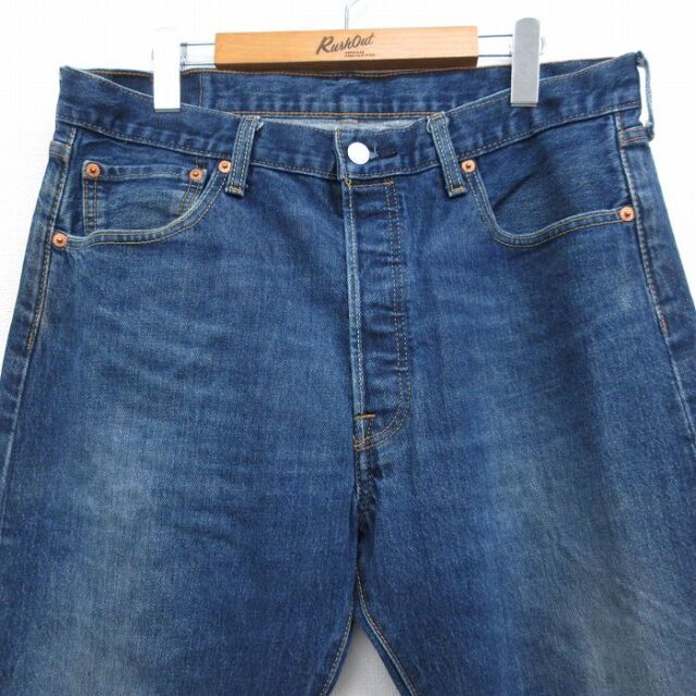 古着通販 W35☆古着 ジーンズ Levis リーバイス 501 メンズ ヒゲ