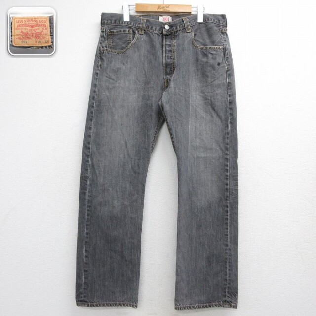 リーバイス501 ジーンズ ブラック 実寸W37 | 古着