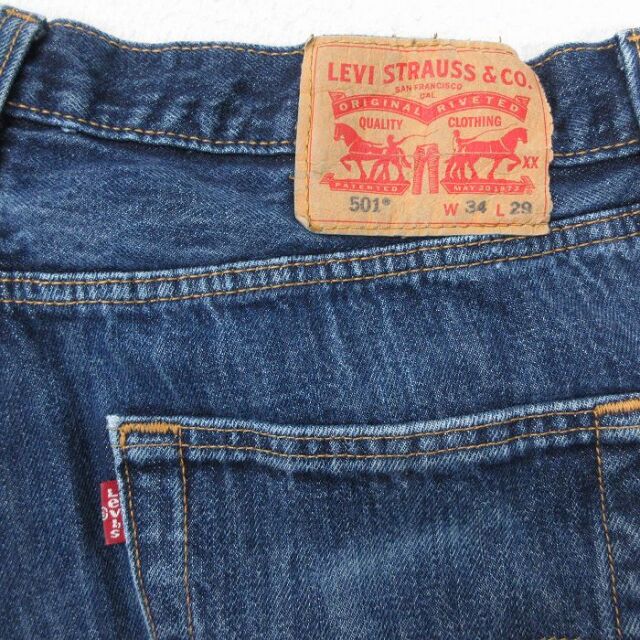 古着通販 W34☆古着 ジーンズ Levis リーバイス 501 メンズ ヒゲ