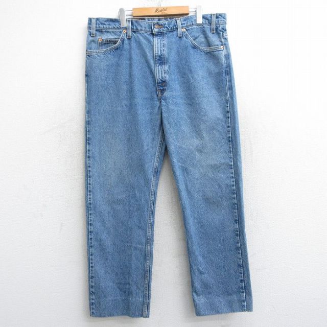 W38★古着 ジーンズ Levis リーバイス 505 メンズ 00年代 00s コットン 紺 ネイビー デニム 25mar05 中古 ボトムス ジーパン Gパン ロング パンツ