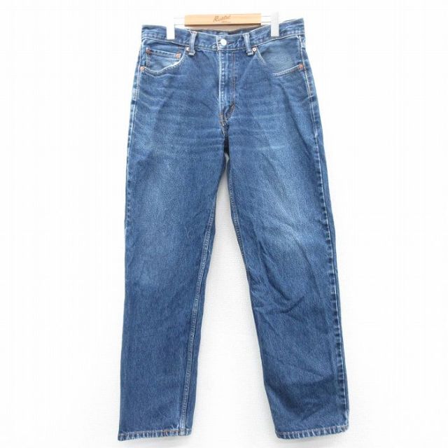 古着通販 W34☆古着 Levis リーバイス 550 メンズ ヒゲ コットン 紺