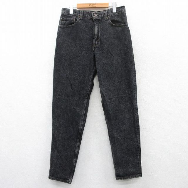 W33★古着 ジーンズ Levis リーバイス 550 メンズ 90年代 90s コットン USA製 黒 ブラック デニム 【spe】 25may16 中古 ボトムス ジーパン Gパン ロング パンツ