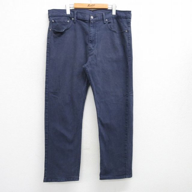 W39★古着 ジーンズ リーバイス Levis 505 メンズ 紺 ネイビー 25jul05 中古 ボトムス ジーパン Gパン ロング パンツ