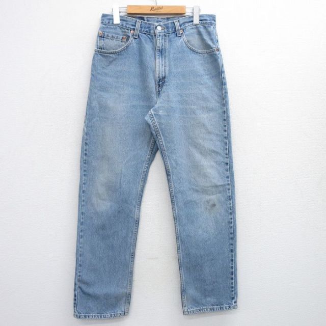 【50%OFF】リーバイス505 90s ジーンズ ヒゲ ネイビー W32 | 古着
