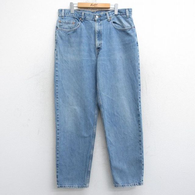 【50%OFF】リーバイス550 00s ジーンズ ヒゲ ネイビー W38 | 古着