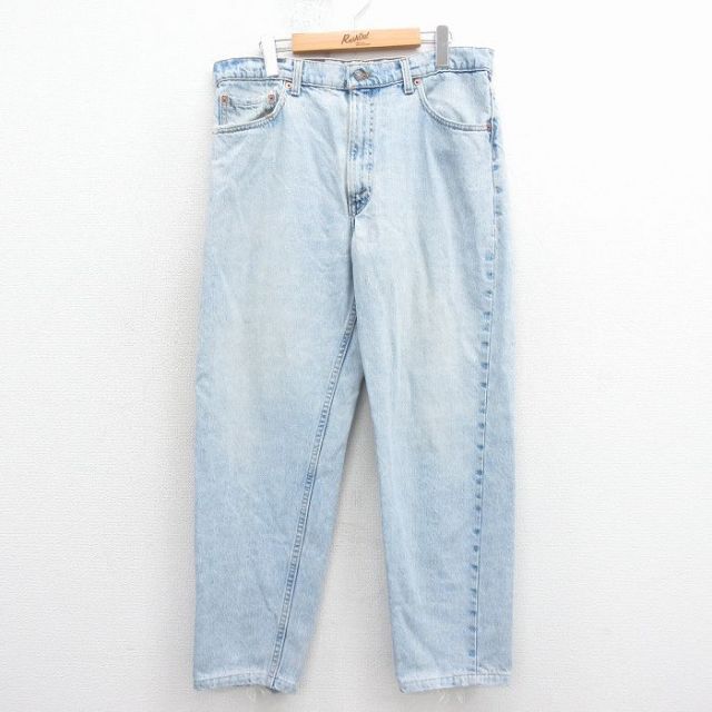 W35★古着 ジーンズ Levis リーバイス 550 メンズ 90年代 90s テーパード コットン USA製 紺 デニム 25nov25