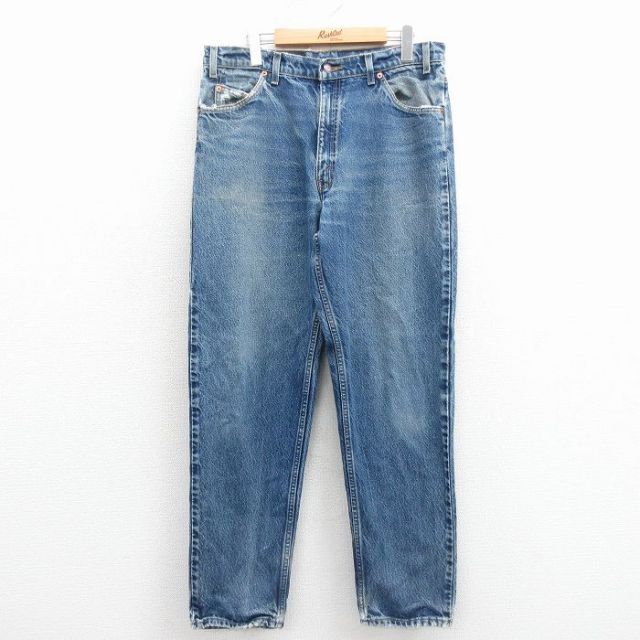 【20%OFF】W35★古着 ジーンズ Levis リーバイス 550 メンズ 00年代 00s テーパード ヒゲ コットン 紺 デニム【spe】 25nov25