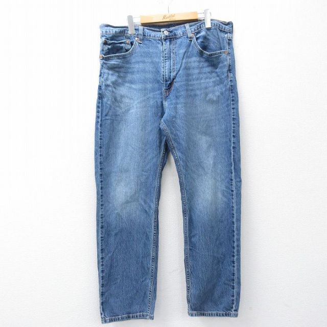 W38★古着 ジーンズ Levis リーバイス 505 メンズ ヒゲ 紺 デニム【spe】 25nov26