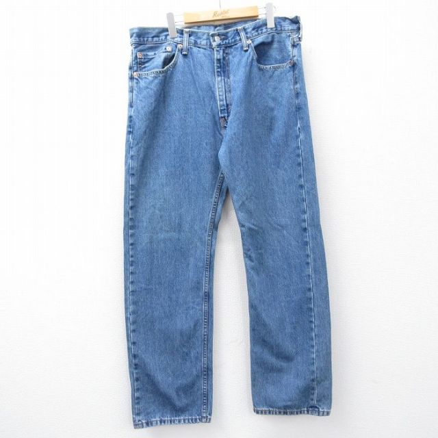 W37★古着 ジーンズ Levis リーバイス 505 メンズ 紺 デニム 25nov26