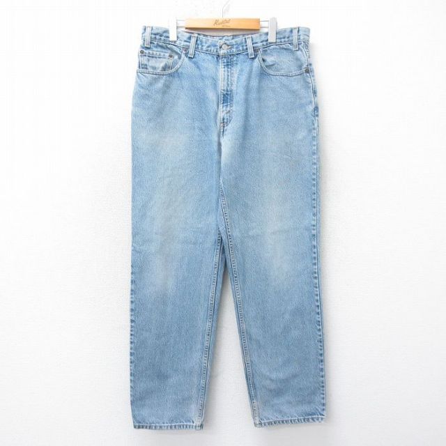 W38★古着 リーバイス Levis ジーンズ メンズ 00年代 00s コットン 紺 デニム 26jan28