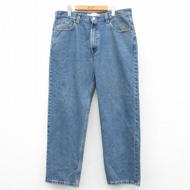 W36★古着 ジーンズ Levis リーバイス 550 メンズ テーパード コットン 紺 デニム 26feb17