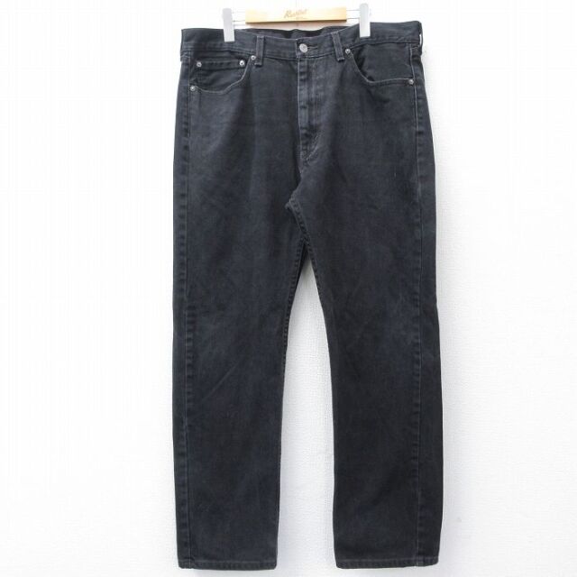 W38★古着 ジーンズ Levis リーバイス 505 メンズ コットン 黒 デニム 26mar05