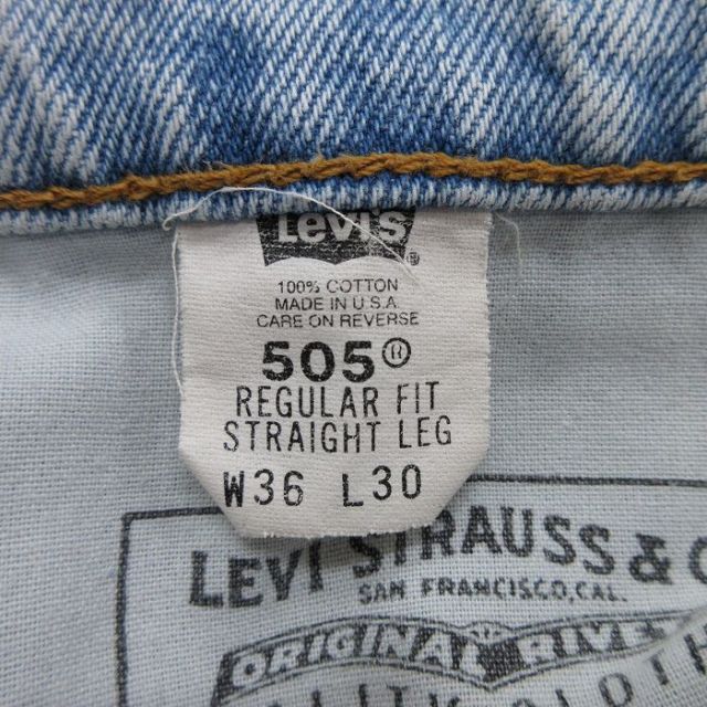 古着通販 W36☆古着 ジーンズ Levis リーバイス 505 メンズ 90年代 90s
