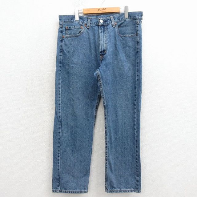 リーバイス505 ジーンズ ネイビー 実寸W36 | 古着