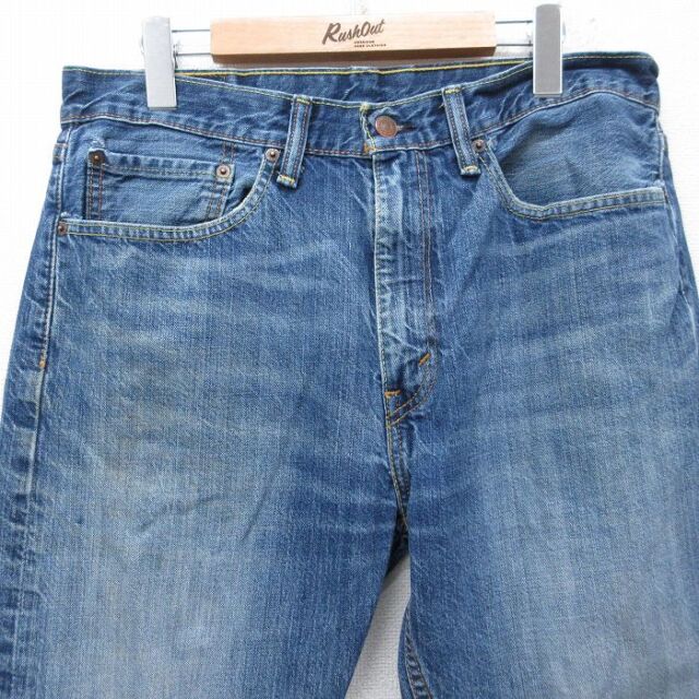 古着通販 W34☆古着 ジーンズ リーバイス Levis 505 メンズ ヒゲ