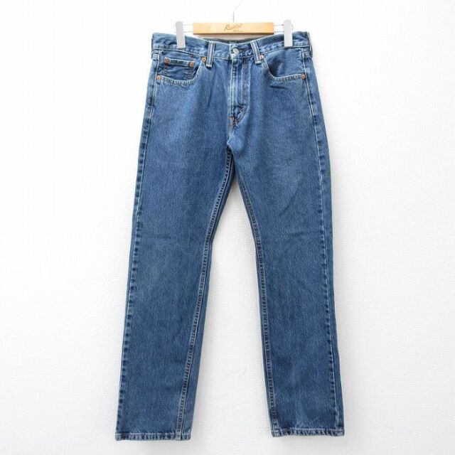 リーバイス505 ジーンズ ネイビー 実寸W31 | 古着