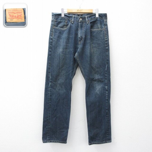 【20%OFF】リーバイス505 ジーンズ ネイビー 実寸W33 | 古着